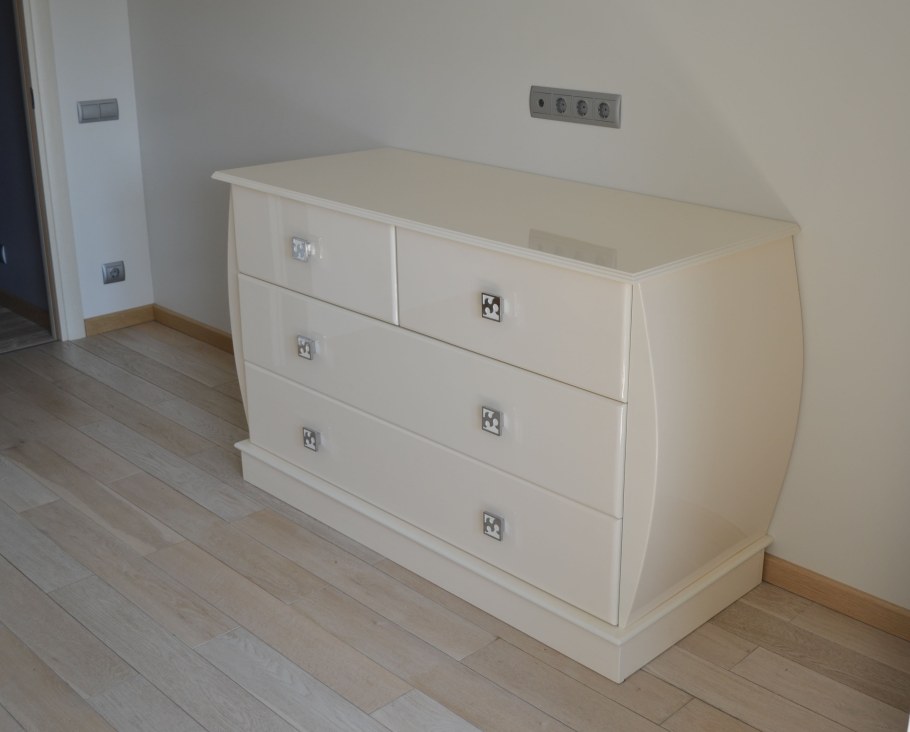 Комод Нексус белый глянец