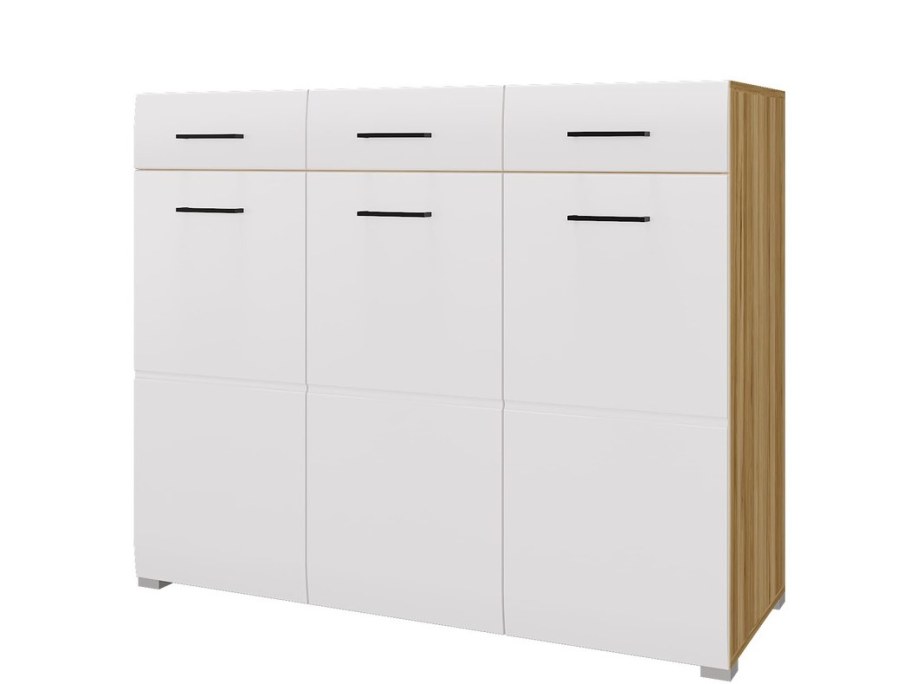 Комод BLS белый глянец