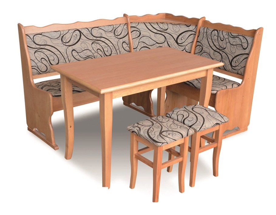 Уголки для кухни со столом и стульями