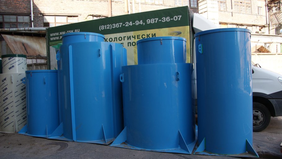 ЭКОБАТ кессон пластиковый установленный