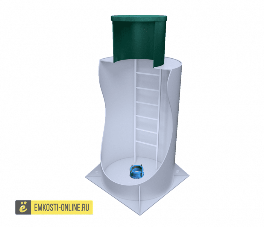 Кессон пластиковый 1200 1200 био с