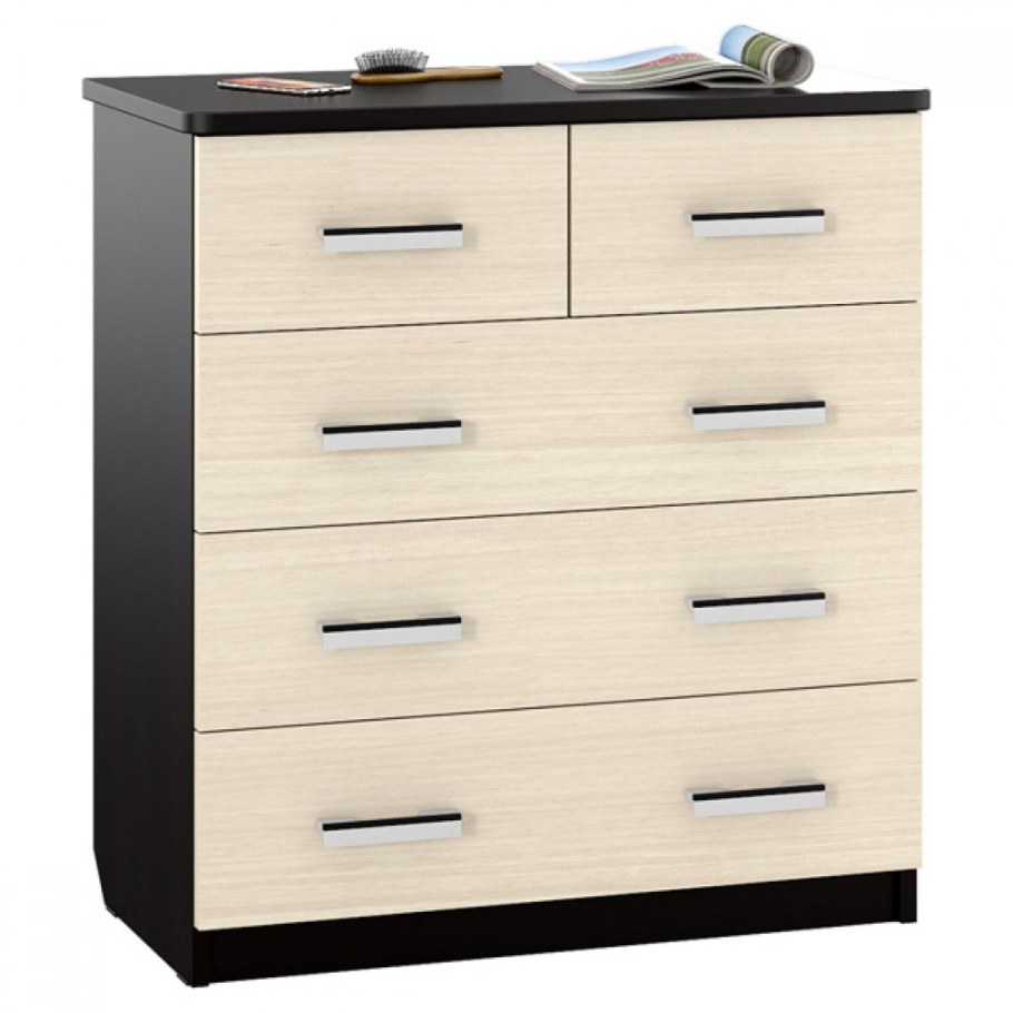 Комод к15 дуб выбеленный/венге