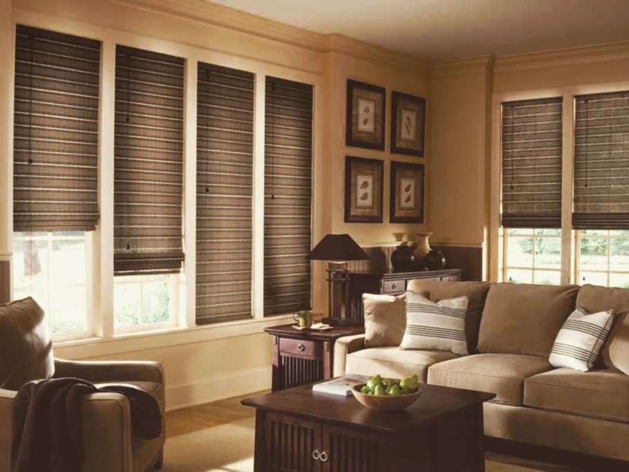 Бамбуковые жалюзи в интерьере