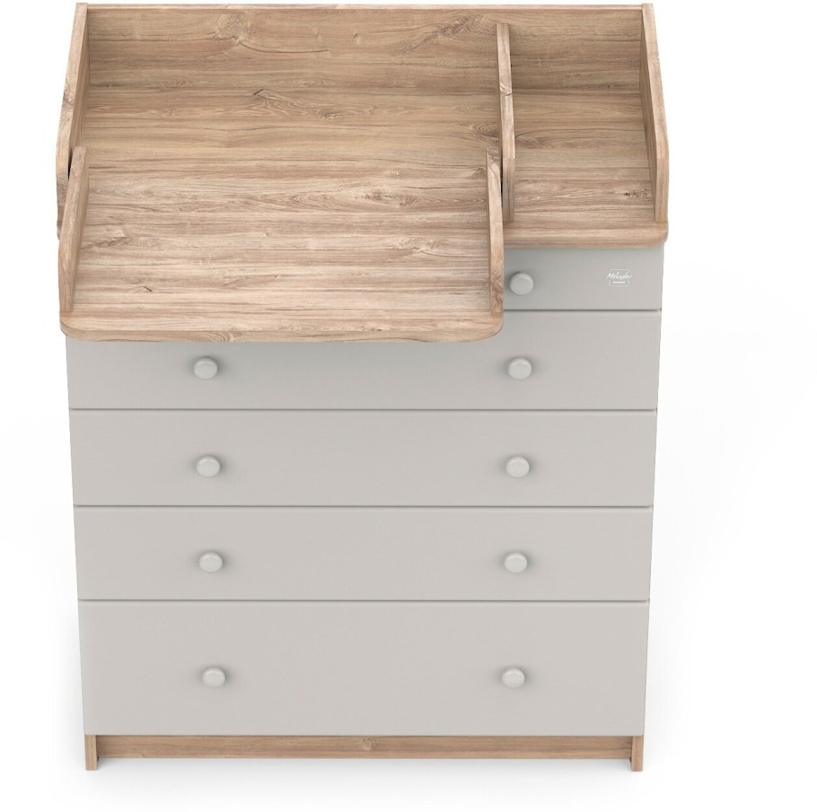 Комод Атон Maks ЛДСП 800/5 С органайзером белый премиум-белый