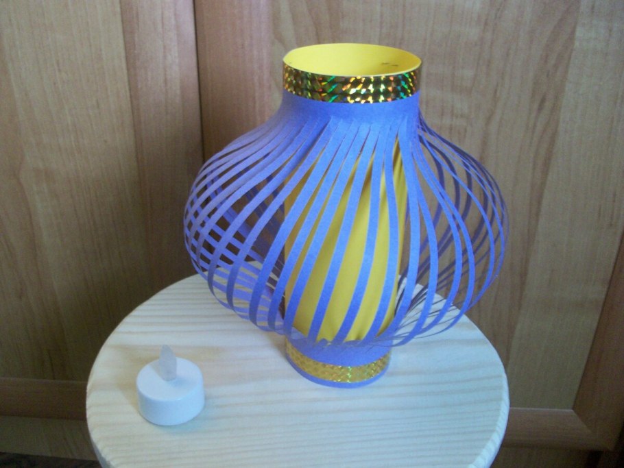 Бумажный фонарь своими руками