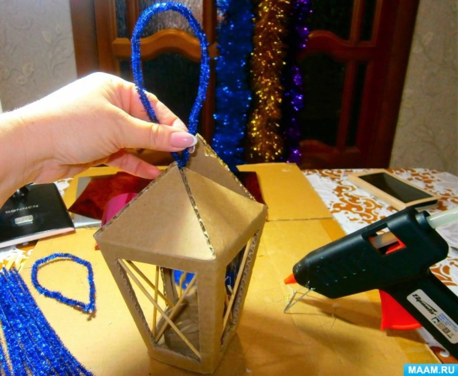 Трафарет для фонарика из бумаги