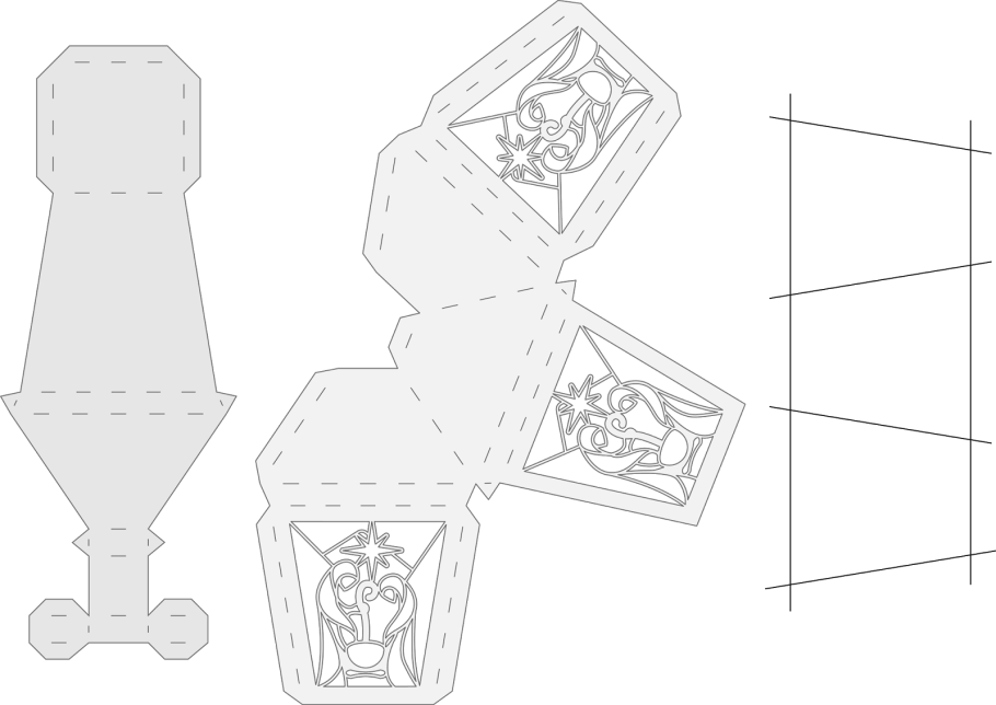 Поделка фонарик из картона