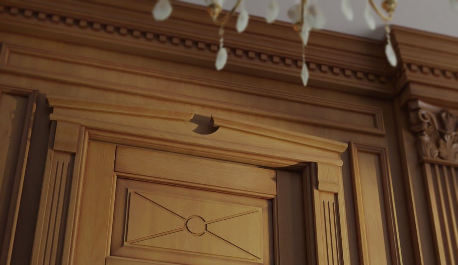 Входные двери Волховец Тоскана с капителью