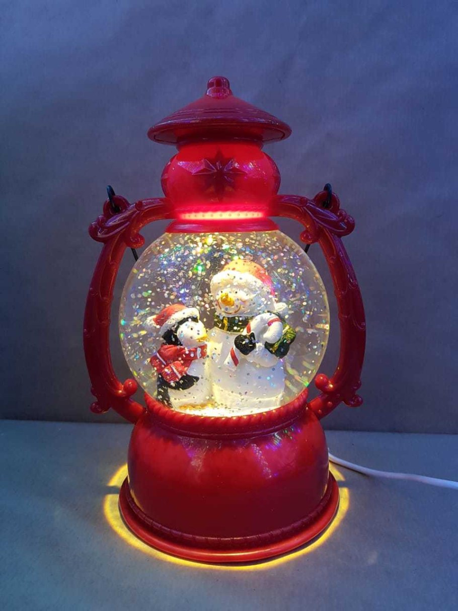 Музыкальный новогодний фонарь с подсветкой