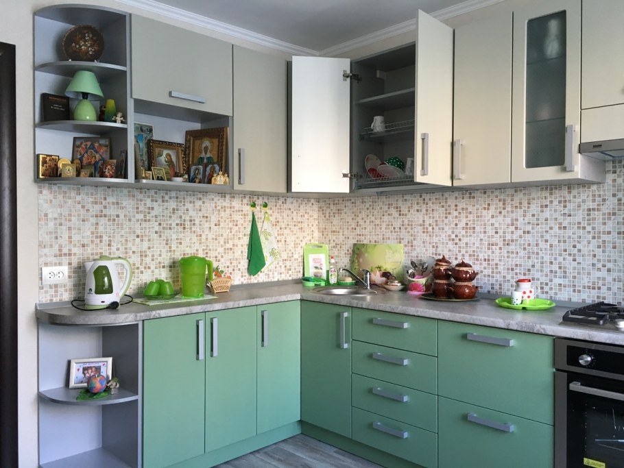 Кухня олива олива / венге