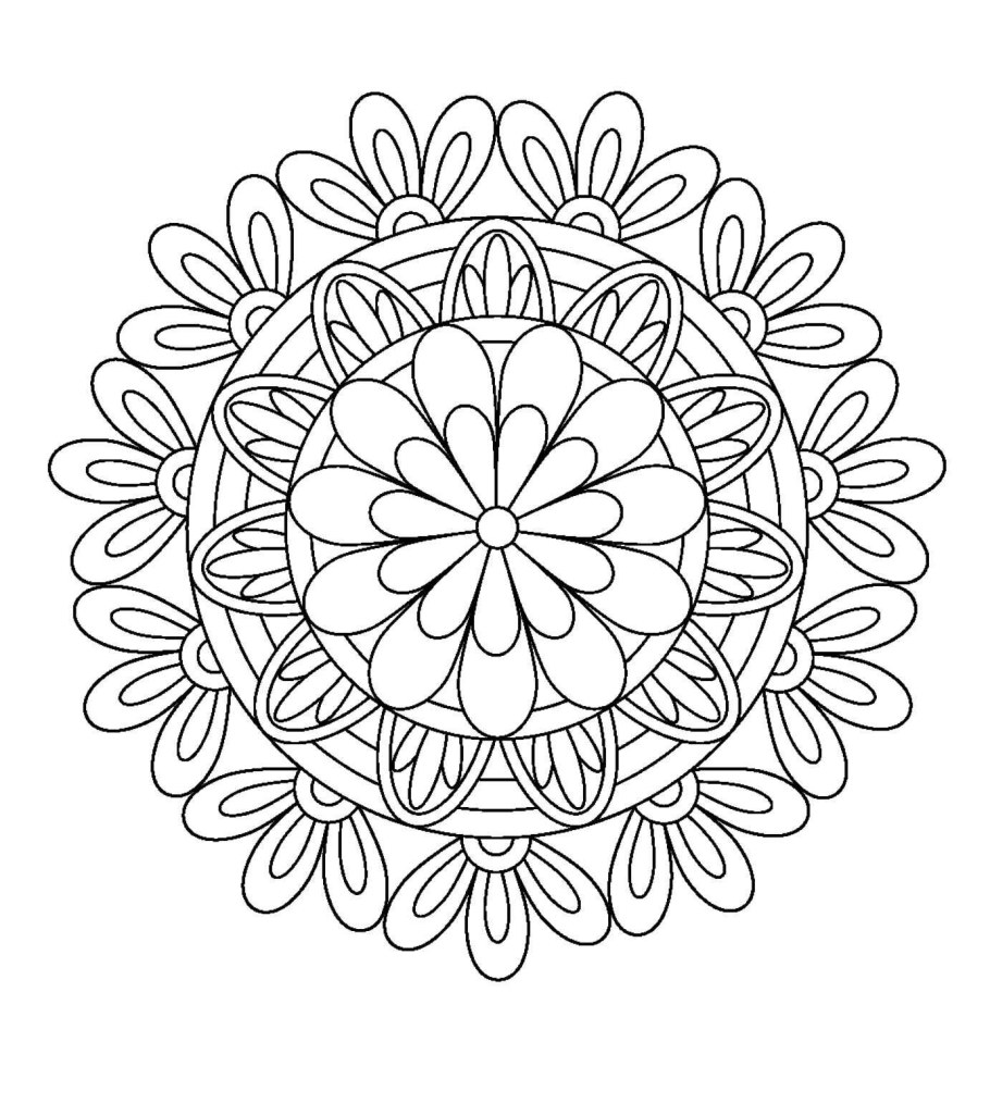 Арабеска для раскрашивания