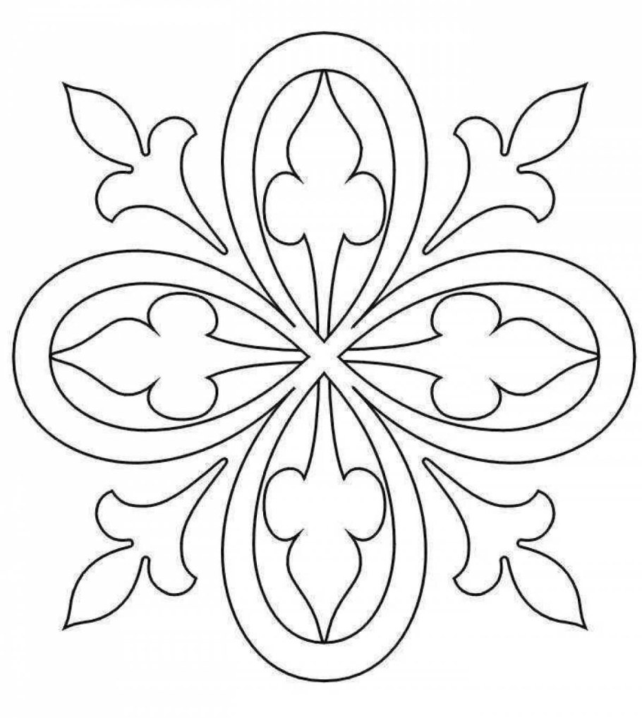 Орнаменты. Раскраска