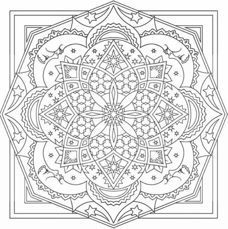 Арабески узор для раскраски