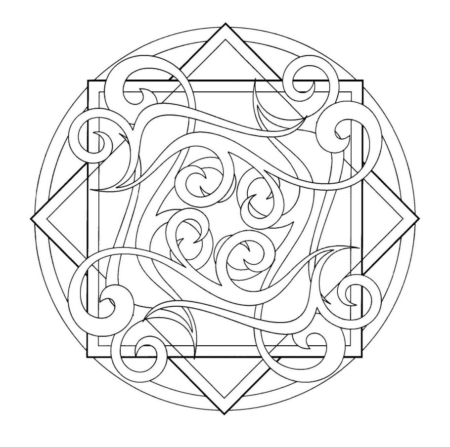 Арабеска орнамент раскраска