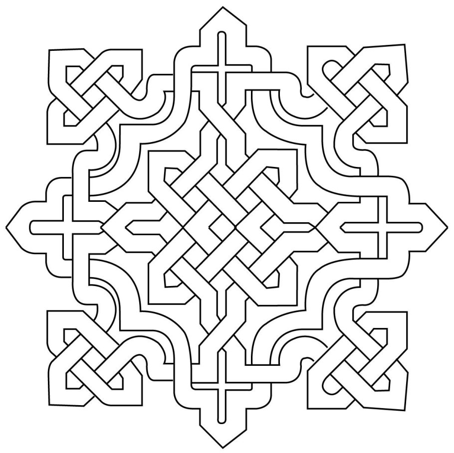 Квадратные арабские узоры