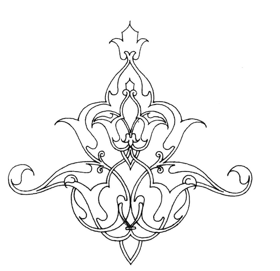 Королевские узоры карандашом