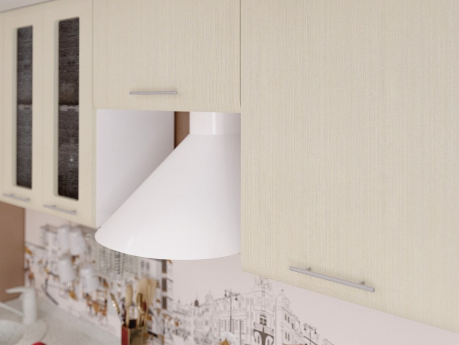 Кухня "Люкс" (гобелен шампань/шоколад матовый/корпус белый)