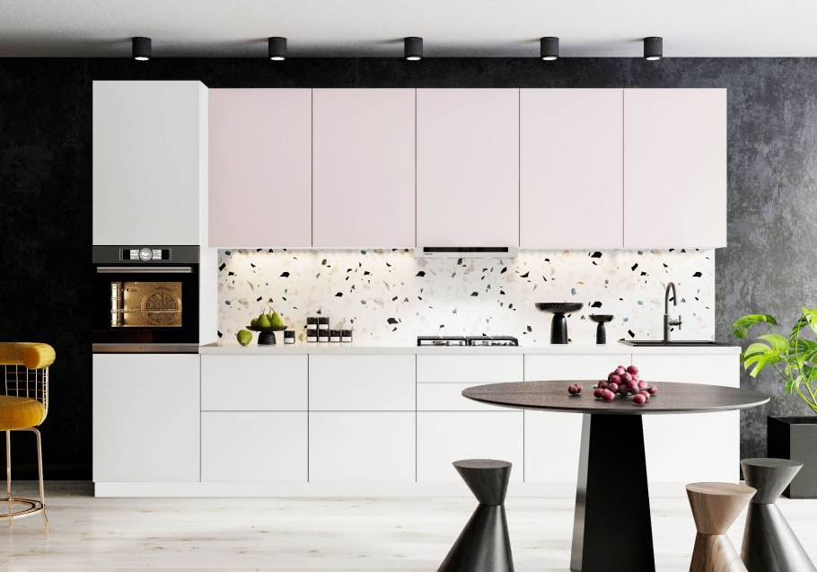 Кухня Мемфис (японский шелк/корпус белый)