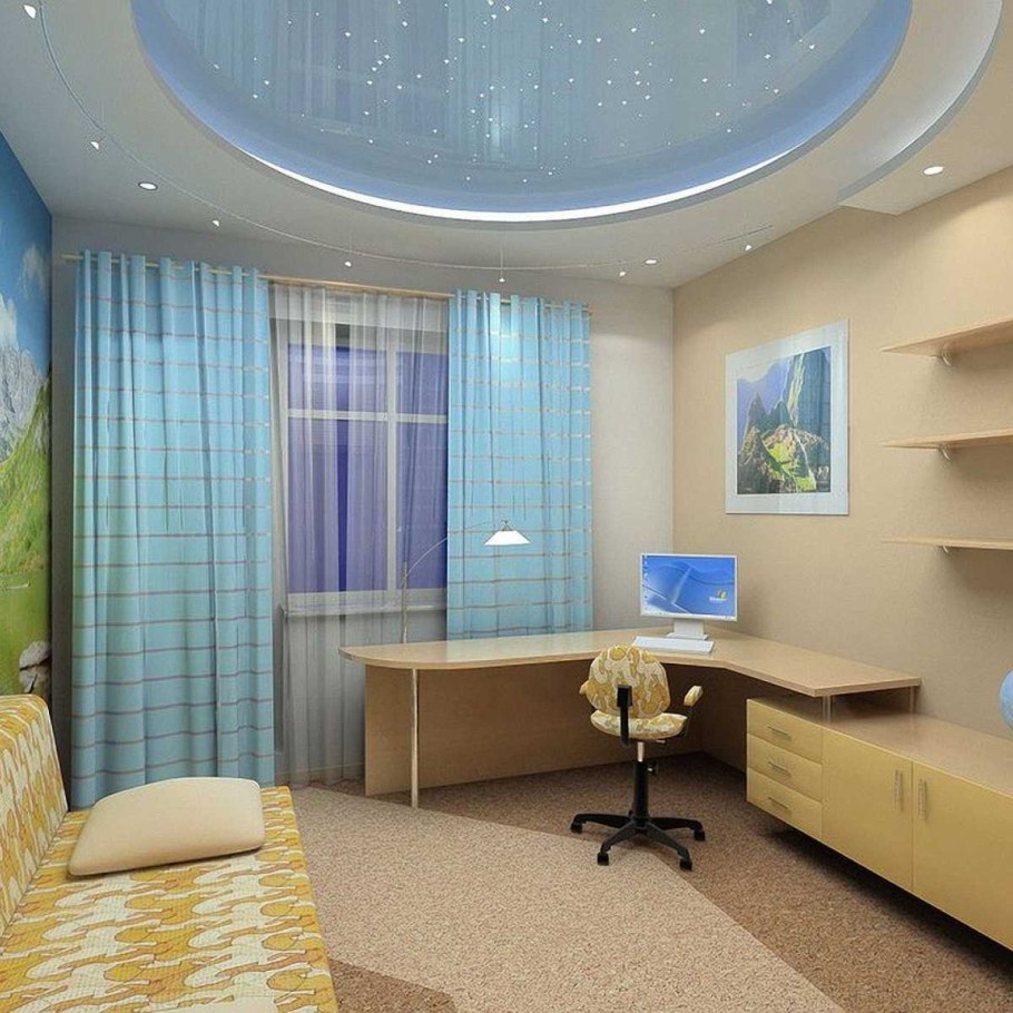 Натяжной потолок в детской