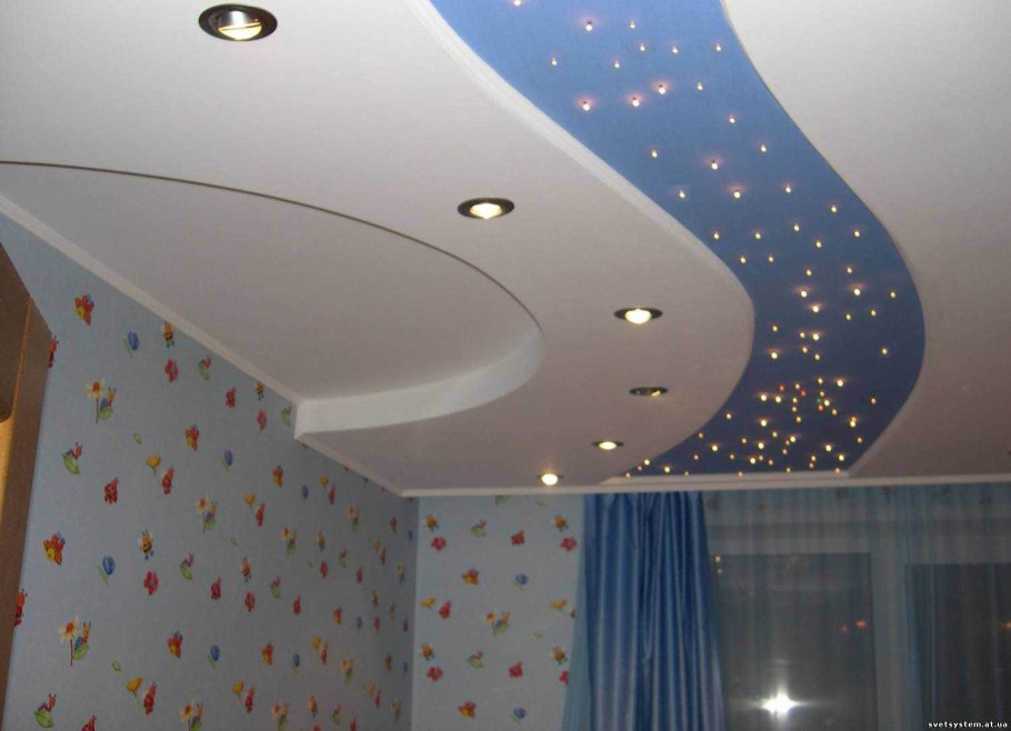 Навесные потолки в детскую