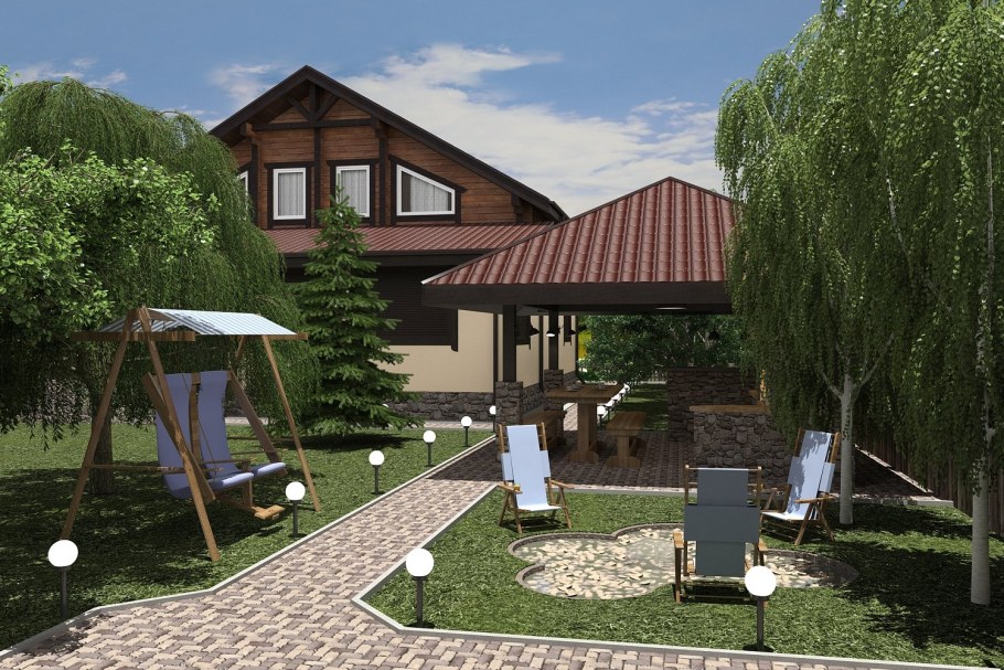 Планировка участка 6 соток