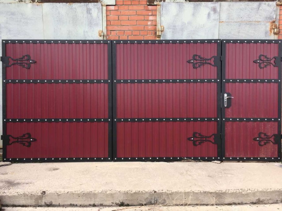 Металлопрофильные ворота Олимпия