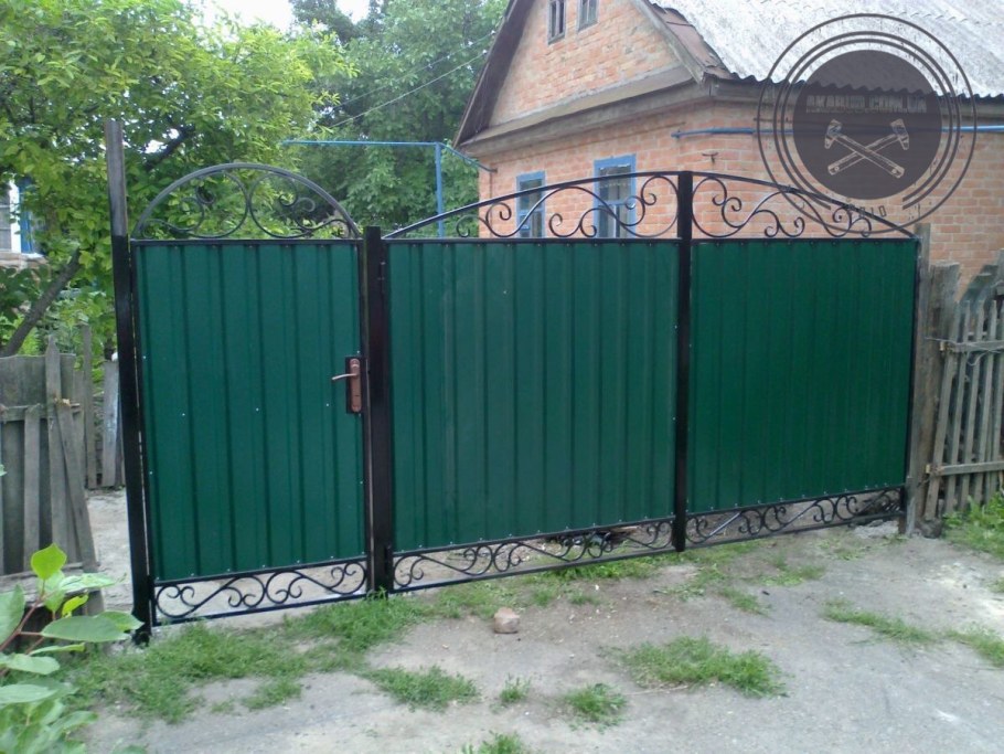 Ворота с профнастила