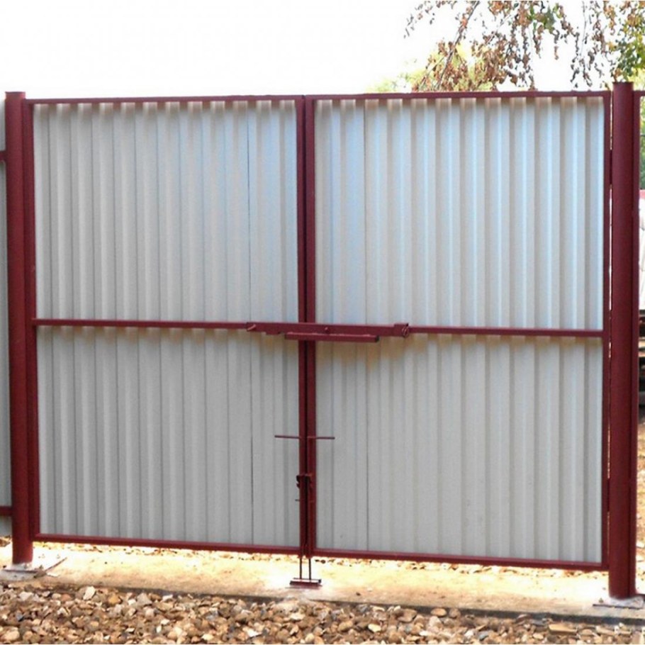 Калитка из профильной трубы 40х40 и профнастила 2м