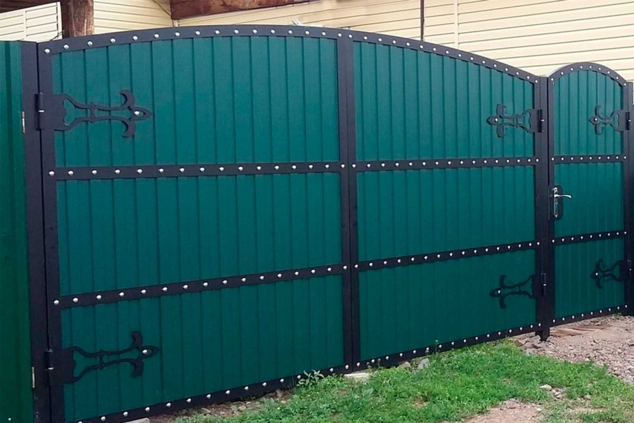 Ворота из профильной трубы 40х20 3м