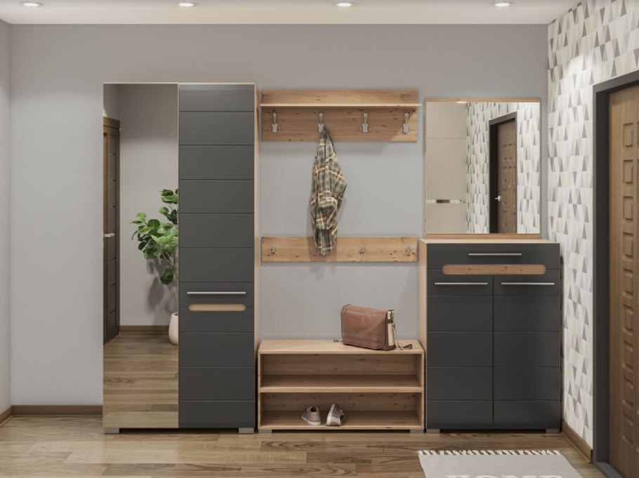 Прихожая Бьянко графит