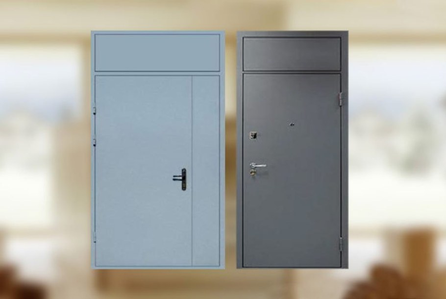 Дверь металлическая ДТМ-02 С фрамугой