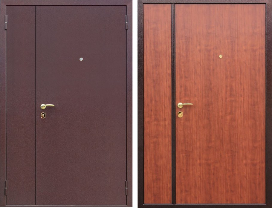 Железная дверь двустворчатая тамбурная