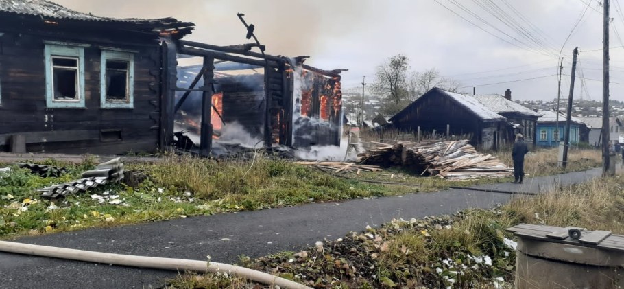 Пожар в Шале по улице Ленина