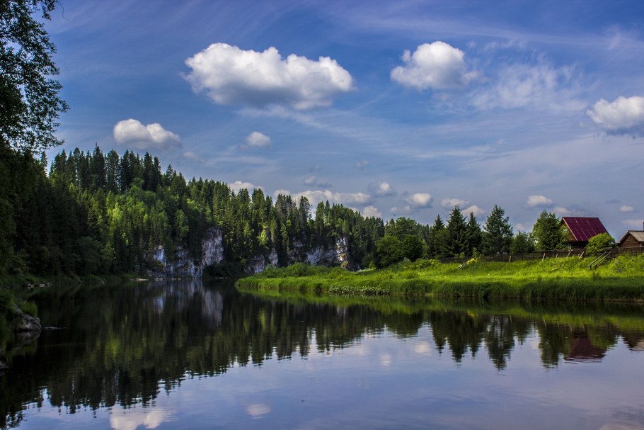 Шалинский район река Сылва с. роща