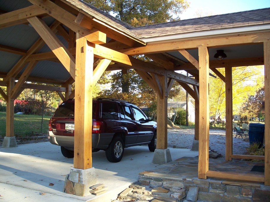 Навесы для машин Тимбер фрейм