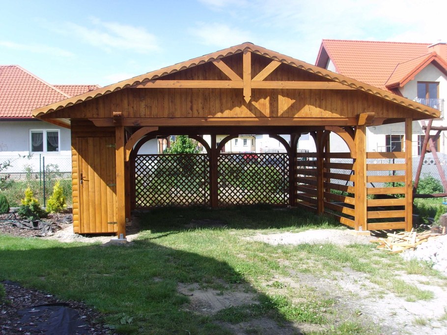 Навес из дерева