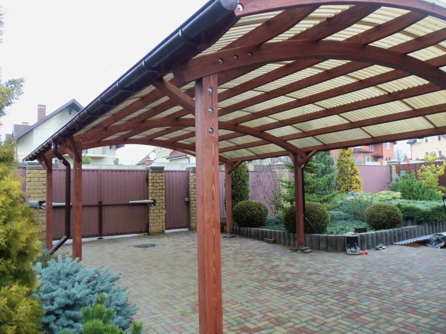 Тимбер фрейм навесы