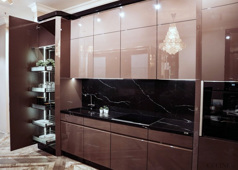 Кухня цвета шоколад