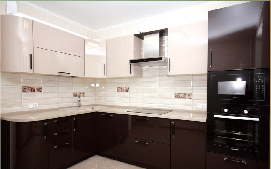 Кухня Акрилайн капучино