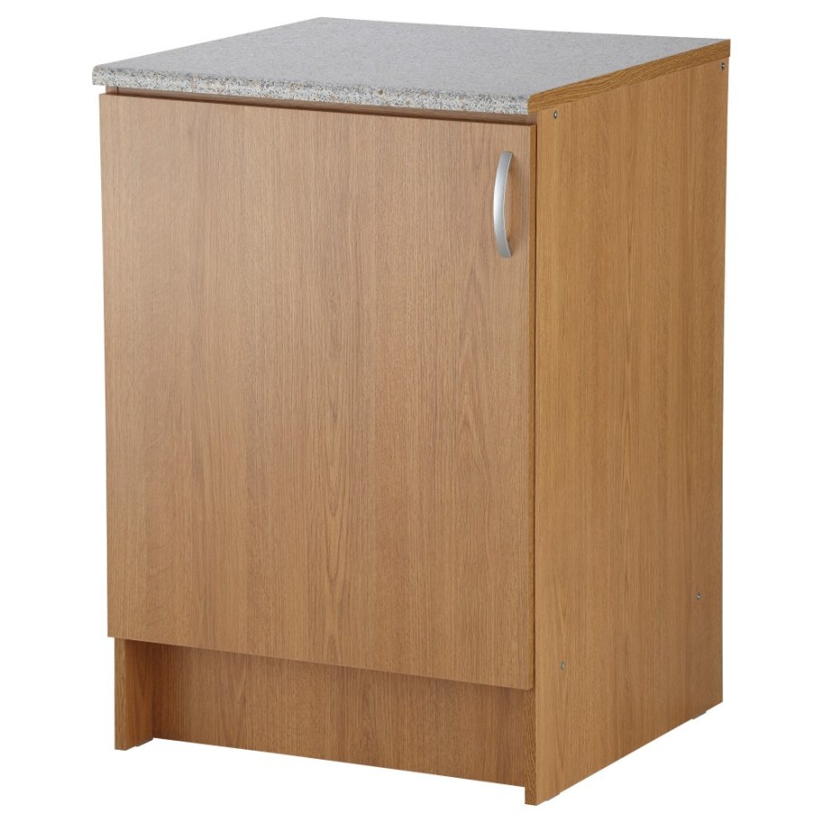 Напольный шкаф с дверью и ящиком альбру, под дуб (60×89 см)