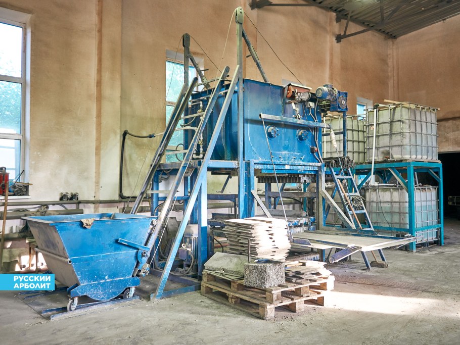 Арболитовые блоки производственная линия