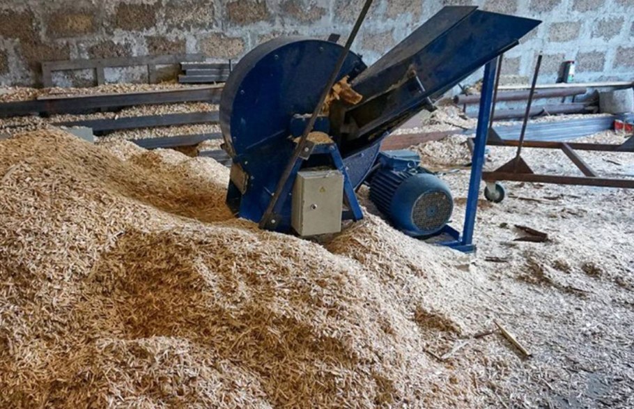 Дробилка для стружку арболитовых блоков