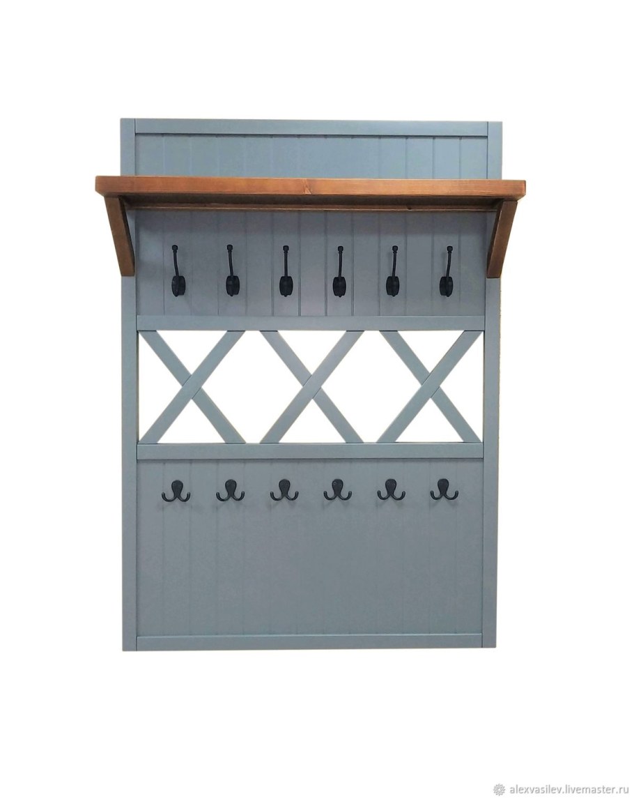 Вешалка берген с полкой в прихожую