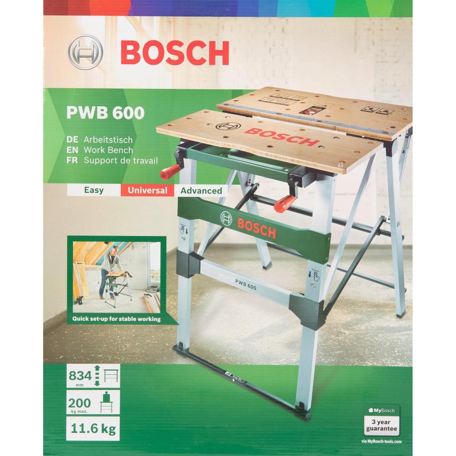 Верстак складной Bosch PWB 600 680x680 мм