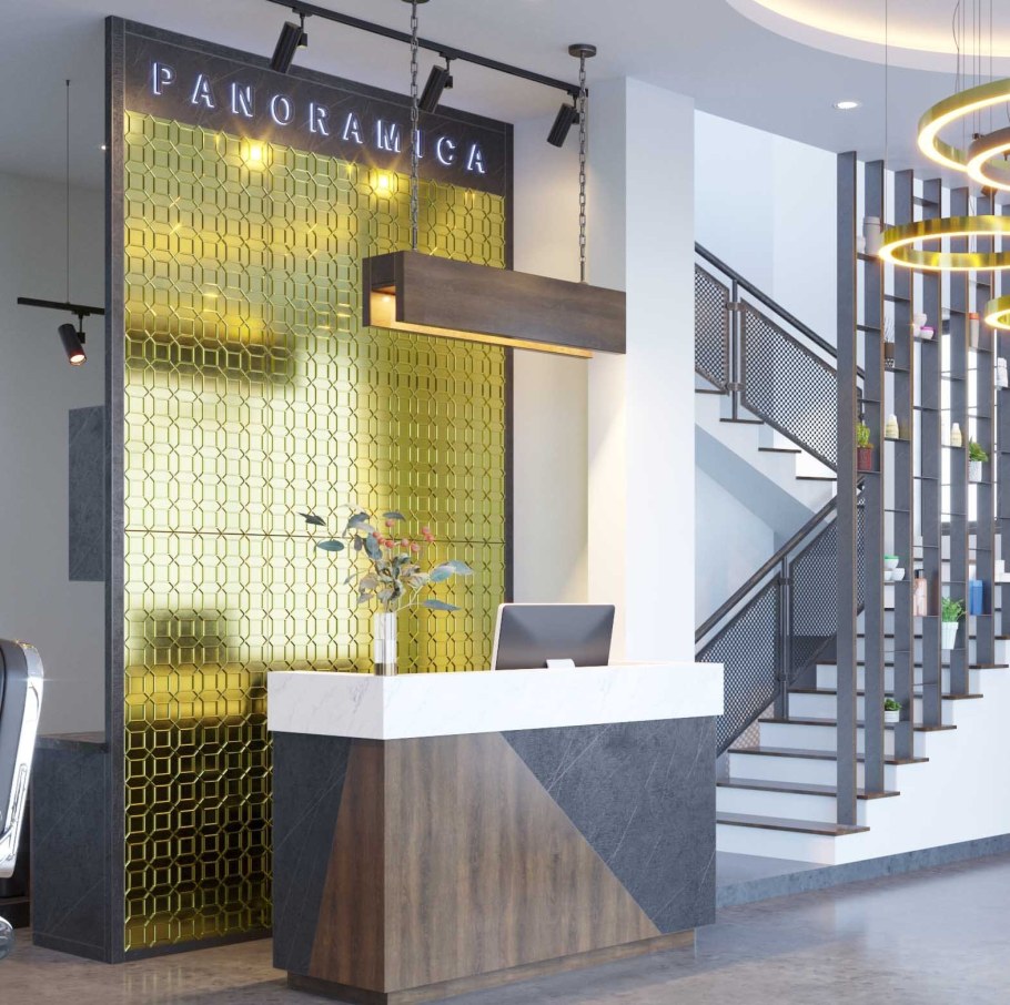 Металлические панели в интерьере