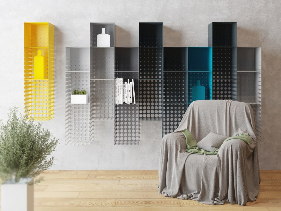 Мебель из перфорированного металла