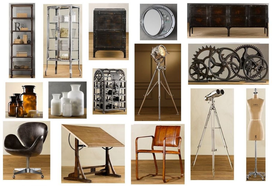 Металлические элементы в интерьере