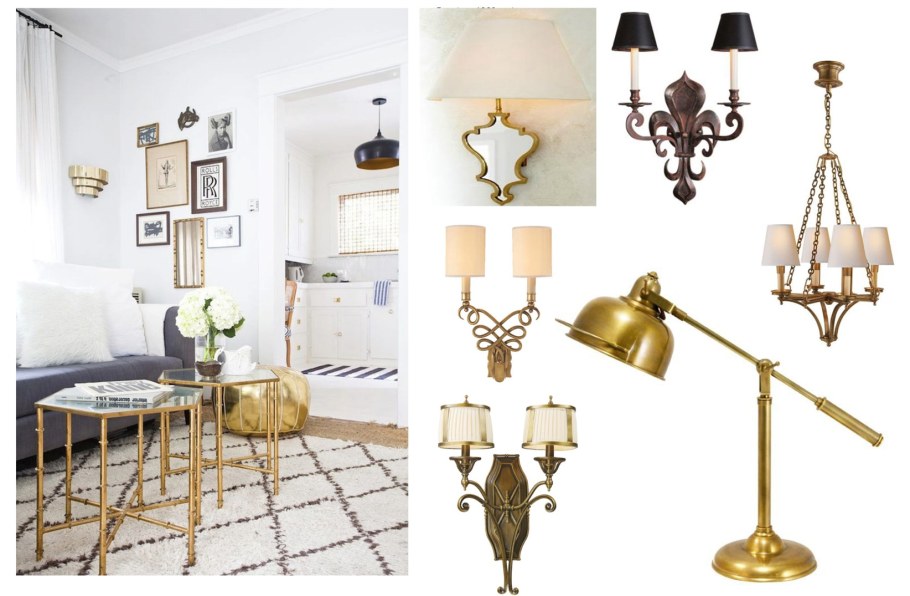 Латунь в интерьере