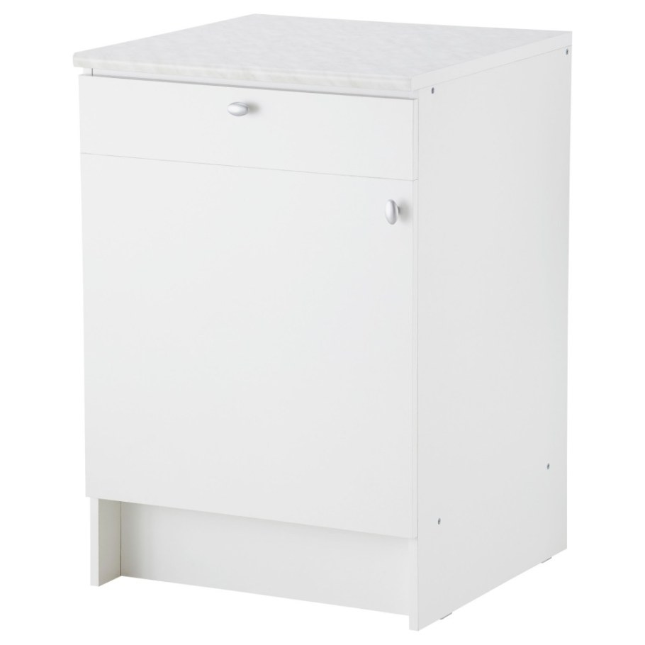 Напольный шкаф ikea альбру белый 403.065.55