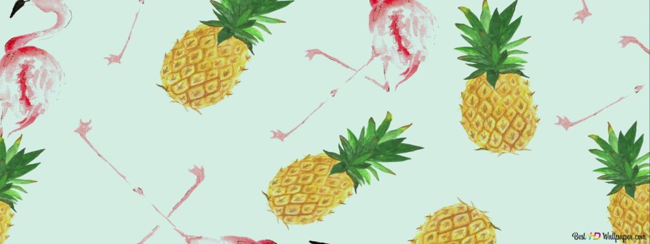 Ярко желтый ананас